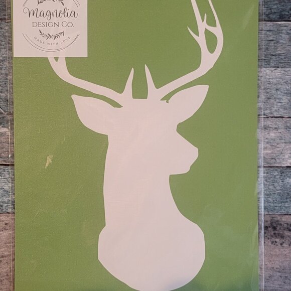 Deer head ~ Reuseable silk screen stencil 8 1/2 x 11 - Picture 1 of 1